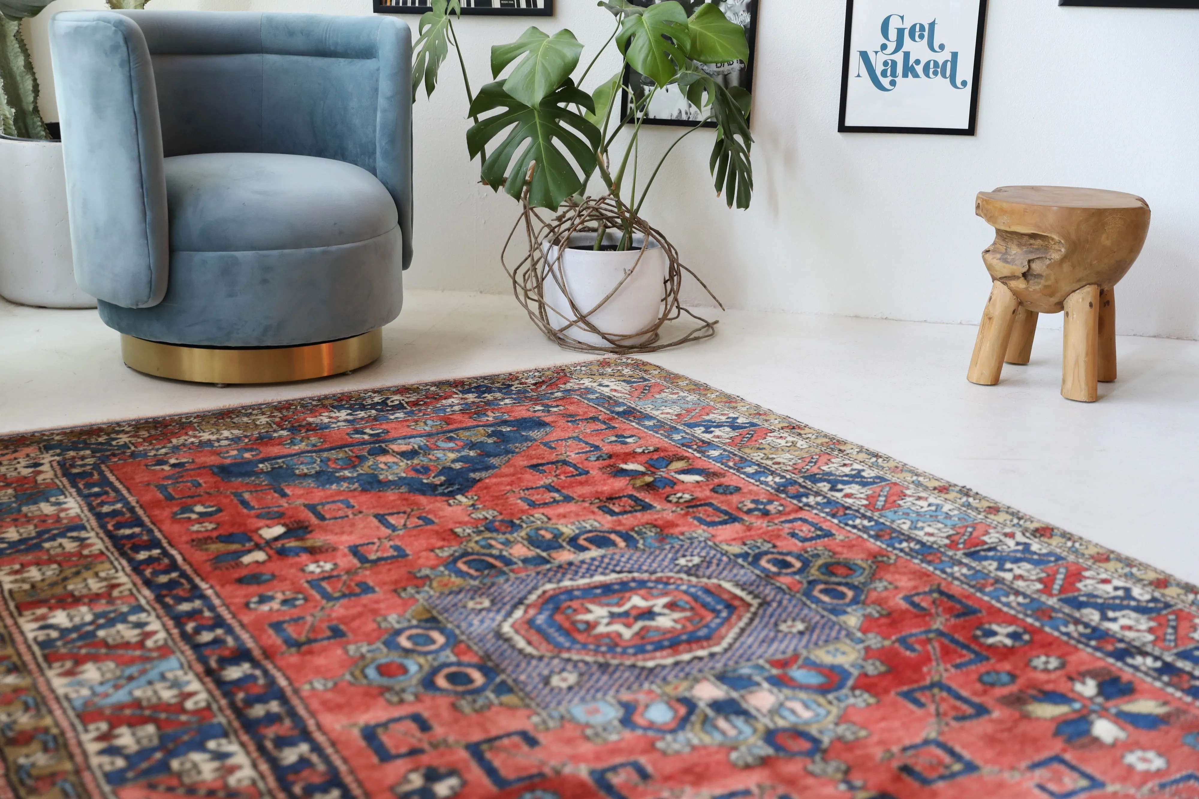 Vintage Canakkale Ayvacik Rug 5'3"x7'11"