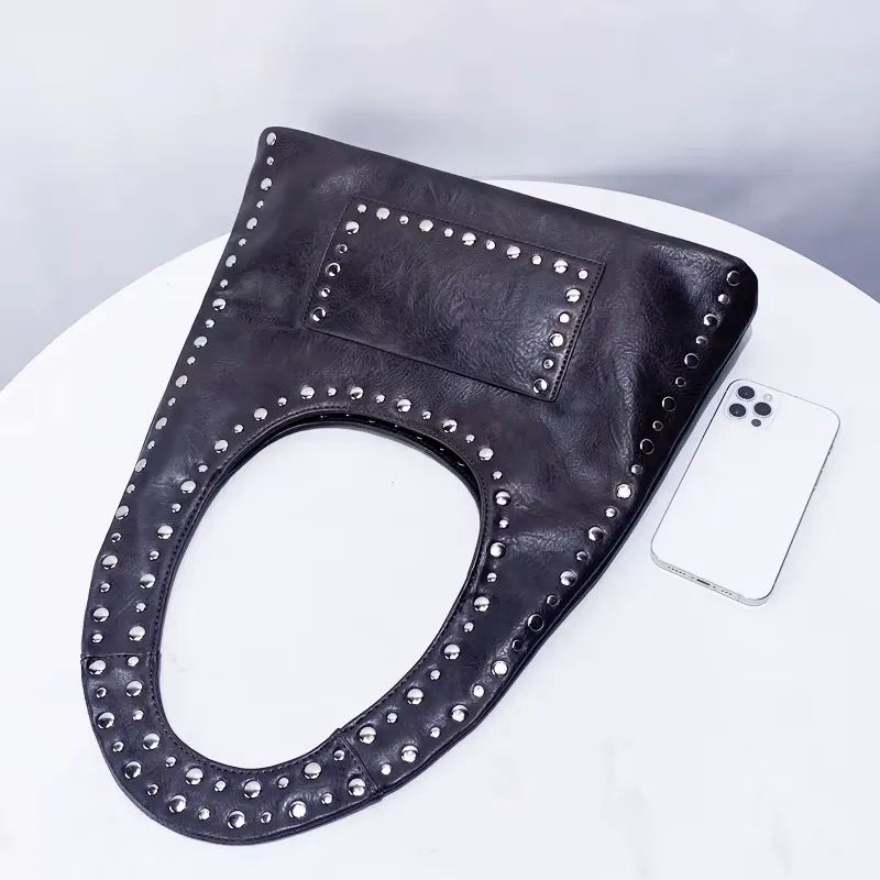 Vintage Luxe Vegan Studded Tote