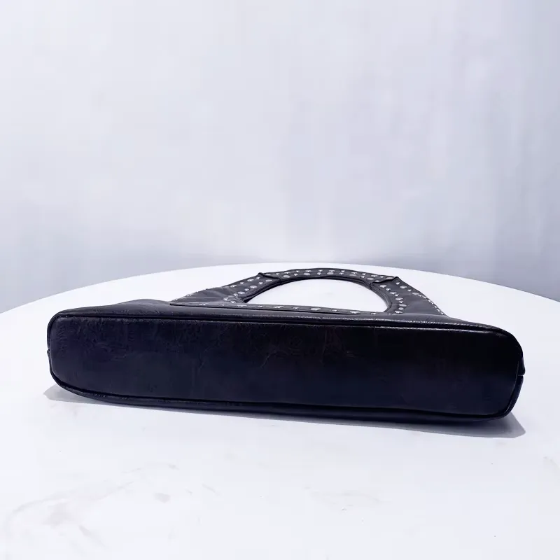 Vintage Luxe Vegan Studded Tote
