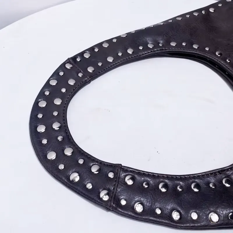 Vintage Luxe Vegan Studded Tote
