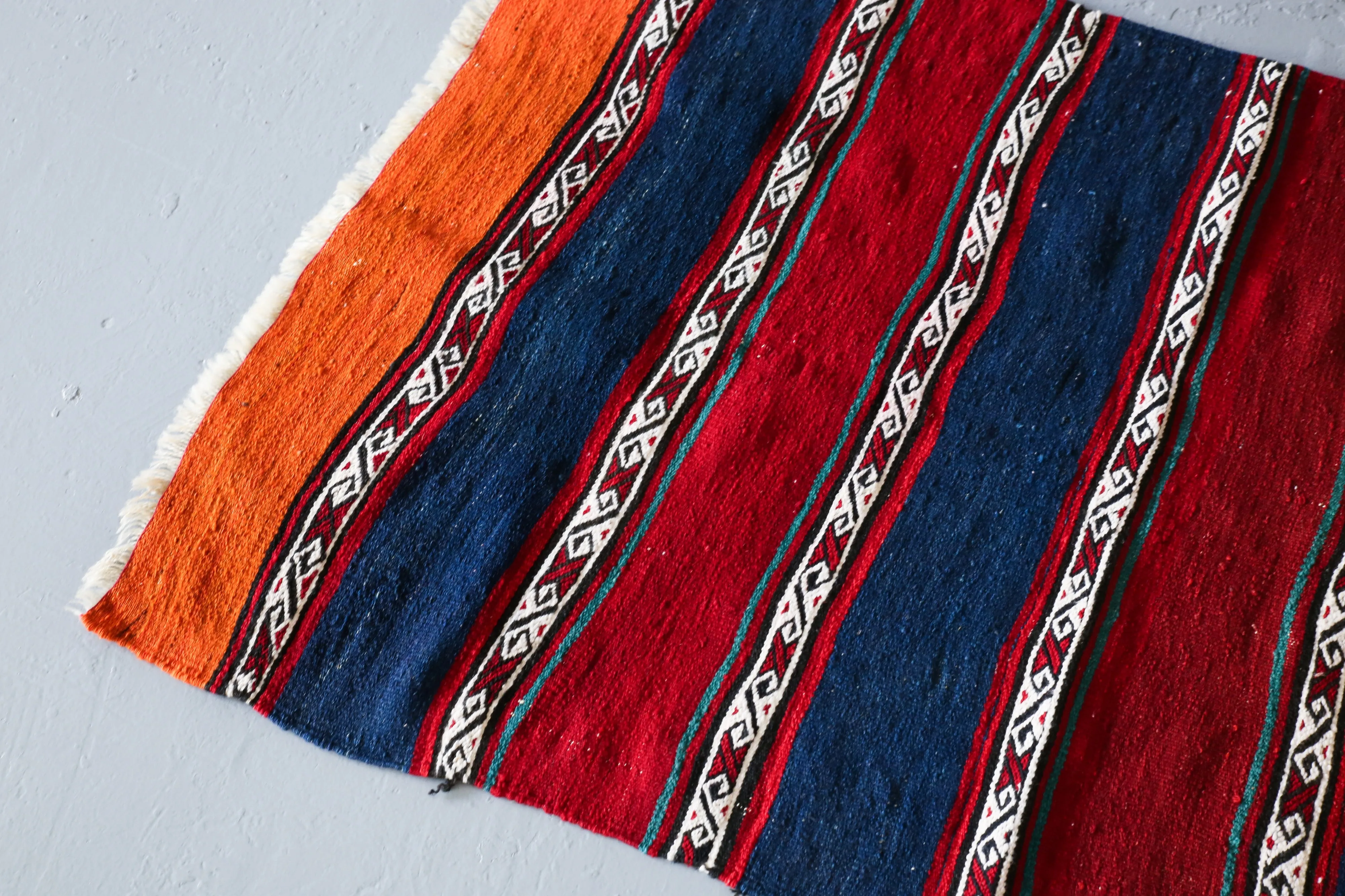 Vintage Mini Turkish Kilim Rug 2.8ftx4.5ft
