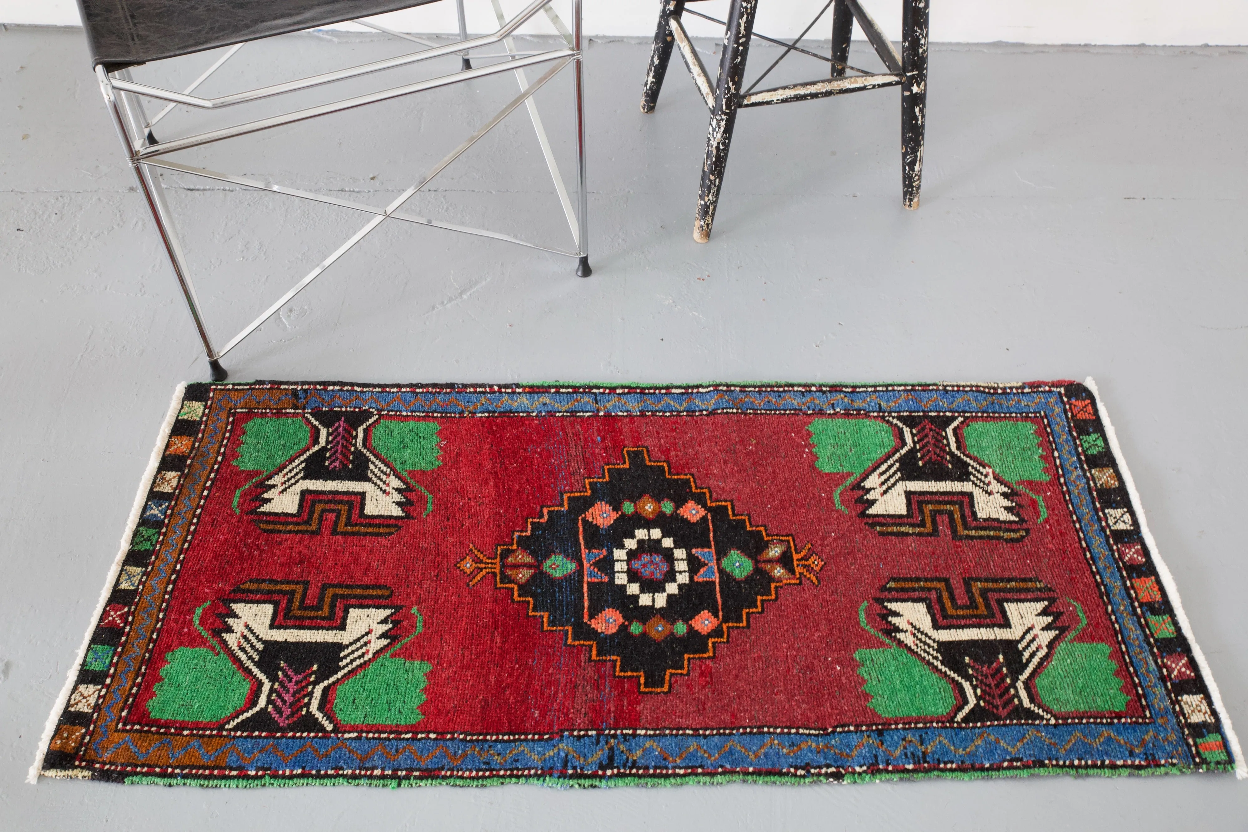 Vintage Mini Turkish Rug
