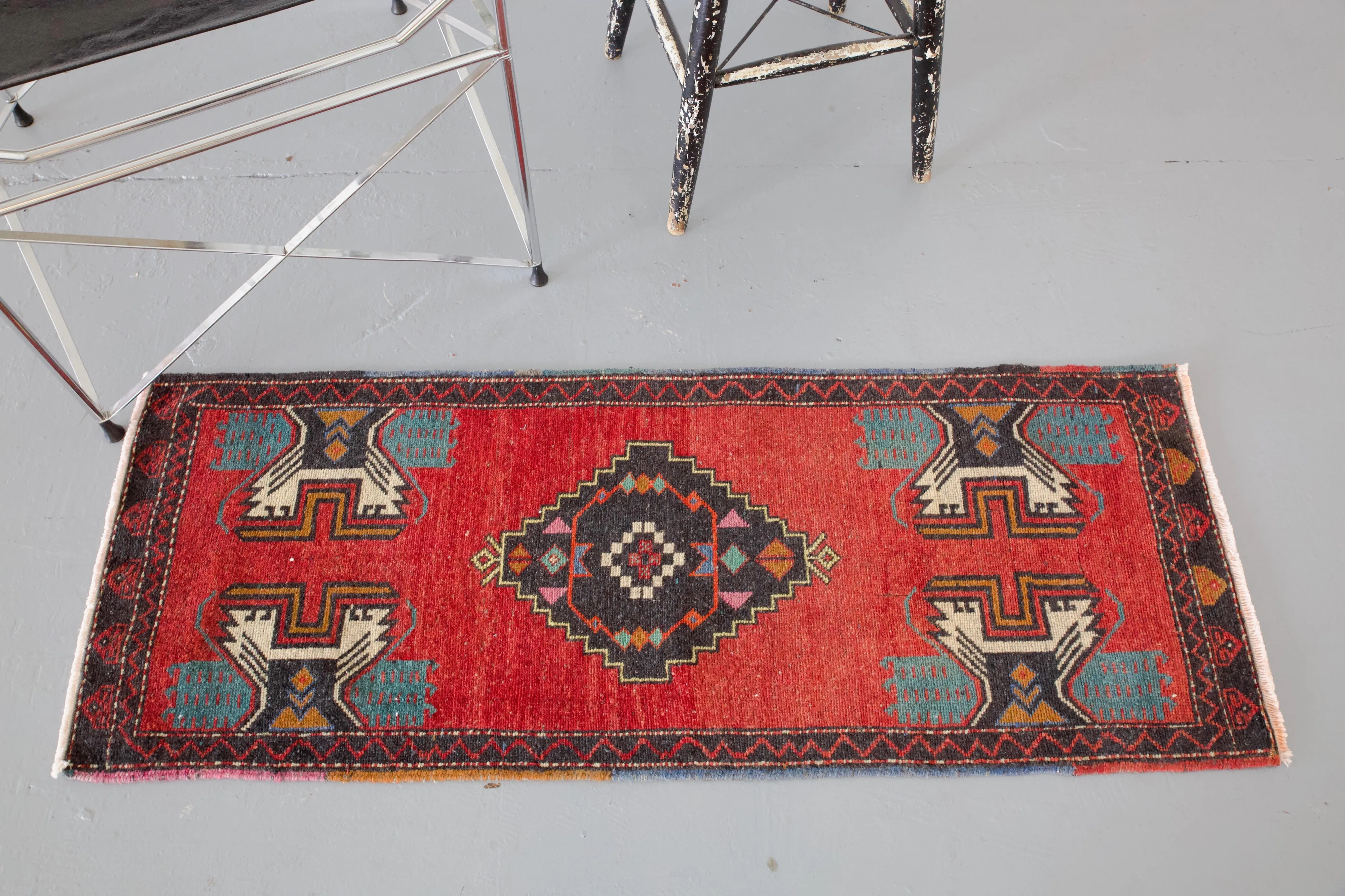Vintage Mini Turkish Rug