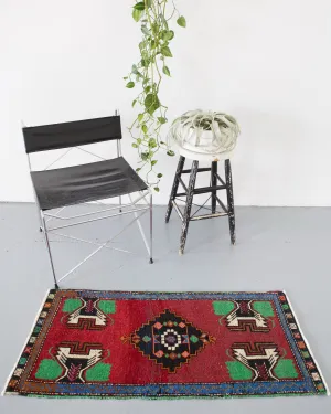 Vintage Mini Turkish Rug
