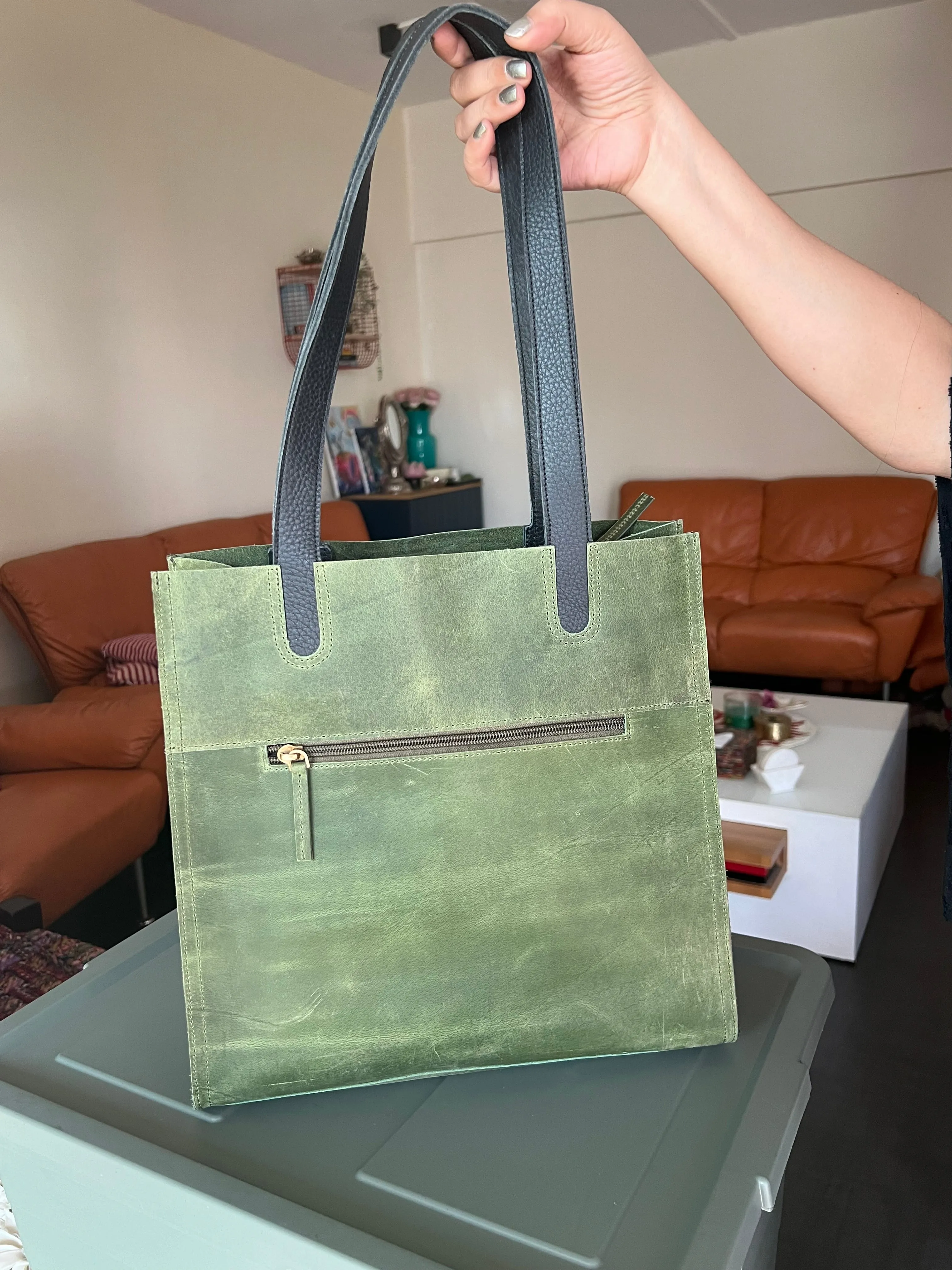 Vintage Tote Leather Bag