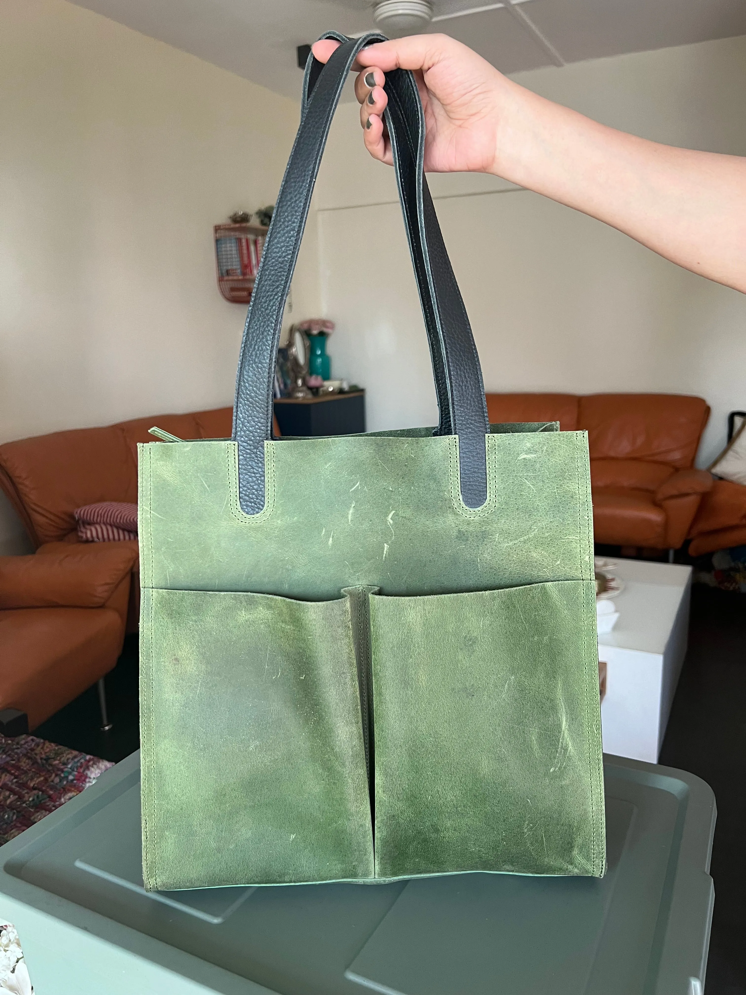 Vintage Tote Leather Bag