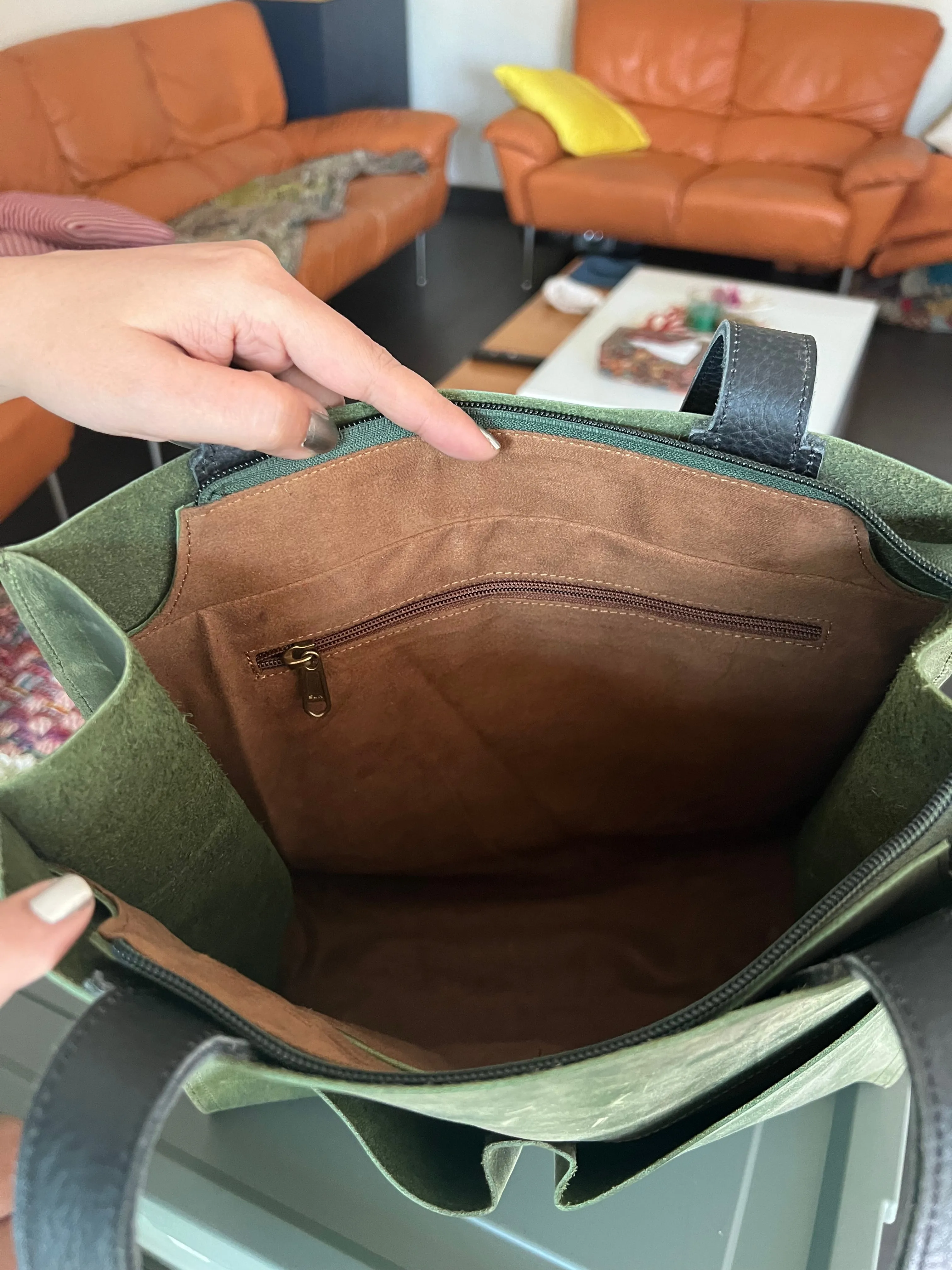Vintage Tote Leather Bag