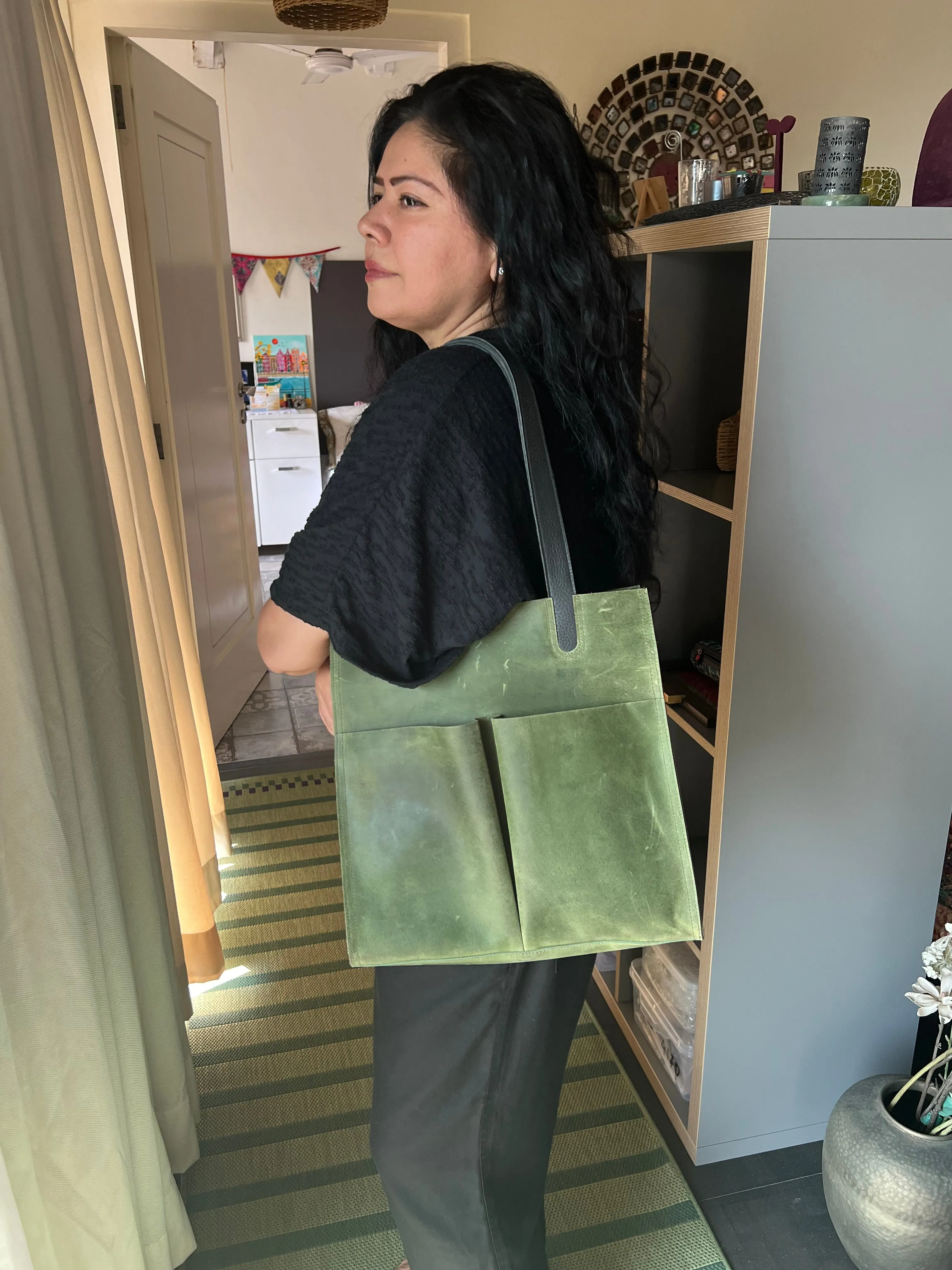 Vintage Tote Leather Bag
