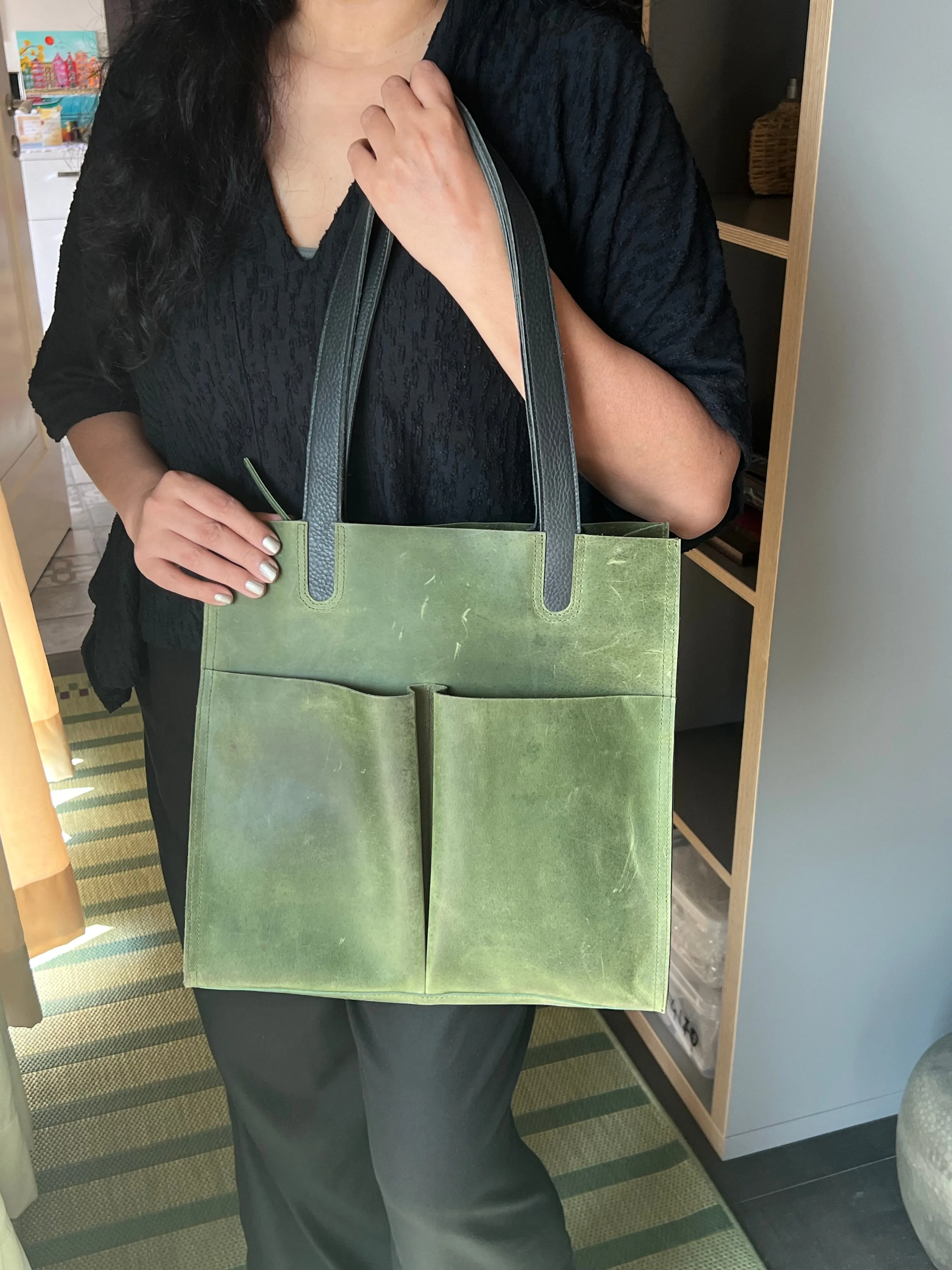 Vintage Tote Leather Bag