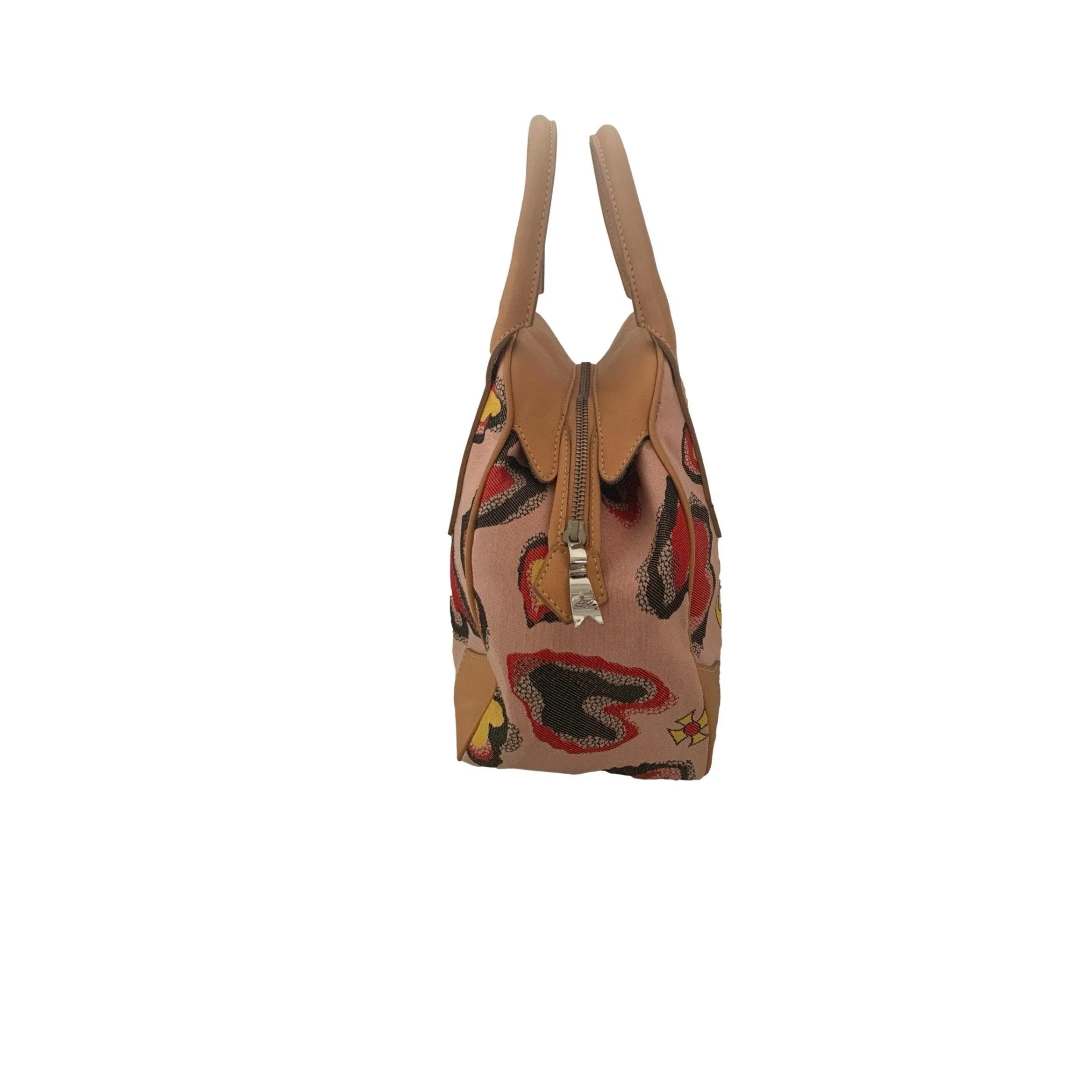 Vivienne Westwood Peach Logo Top Handle Bag