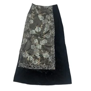 Vtg Jessica McClintock Maxi Skirt Fairy Whimsigoth Dark Romantic Velvet Small 6
