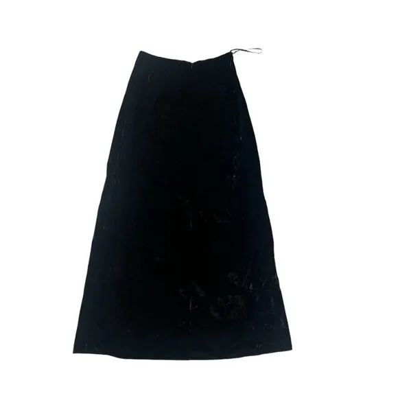 Vtg Jessica McClintock Maxi Skirt Fairy Whimsigoth Dark Romantic Velvet Small 6