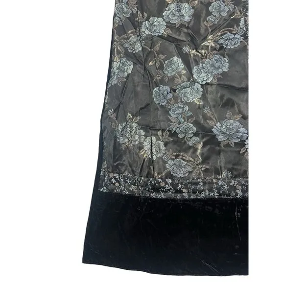 Vtg Jessica McClintock Maxi Skirt Fairy Whimsigoth Dark Romantic Velvet Small 6