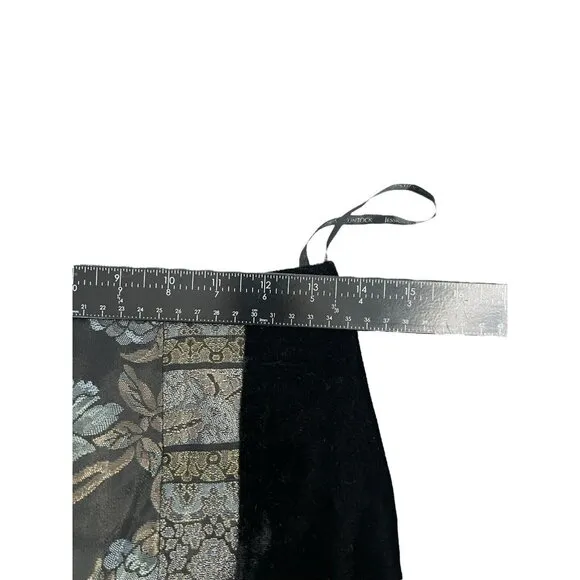 Vtg Jessica McClintock Maxi Skirt Fairy Whimsigoth Dark Romantic Velvet Small 6