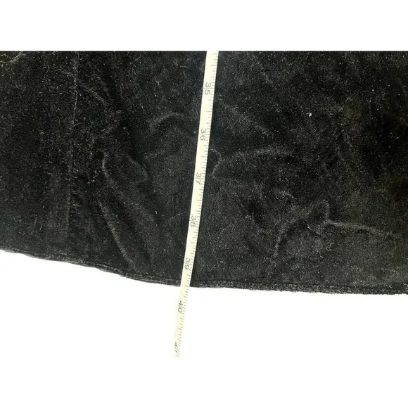 Vtg Jessica McClintock Maxi Skirt Fairy Whimsigoth Dark Romantic Velvet Small 6