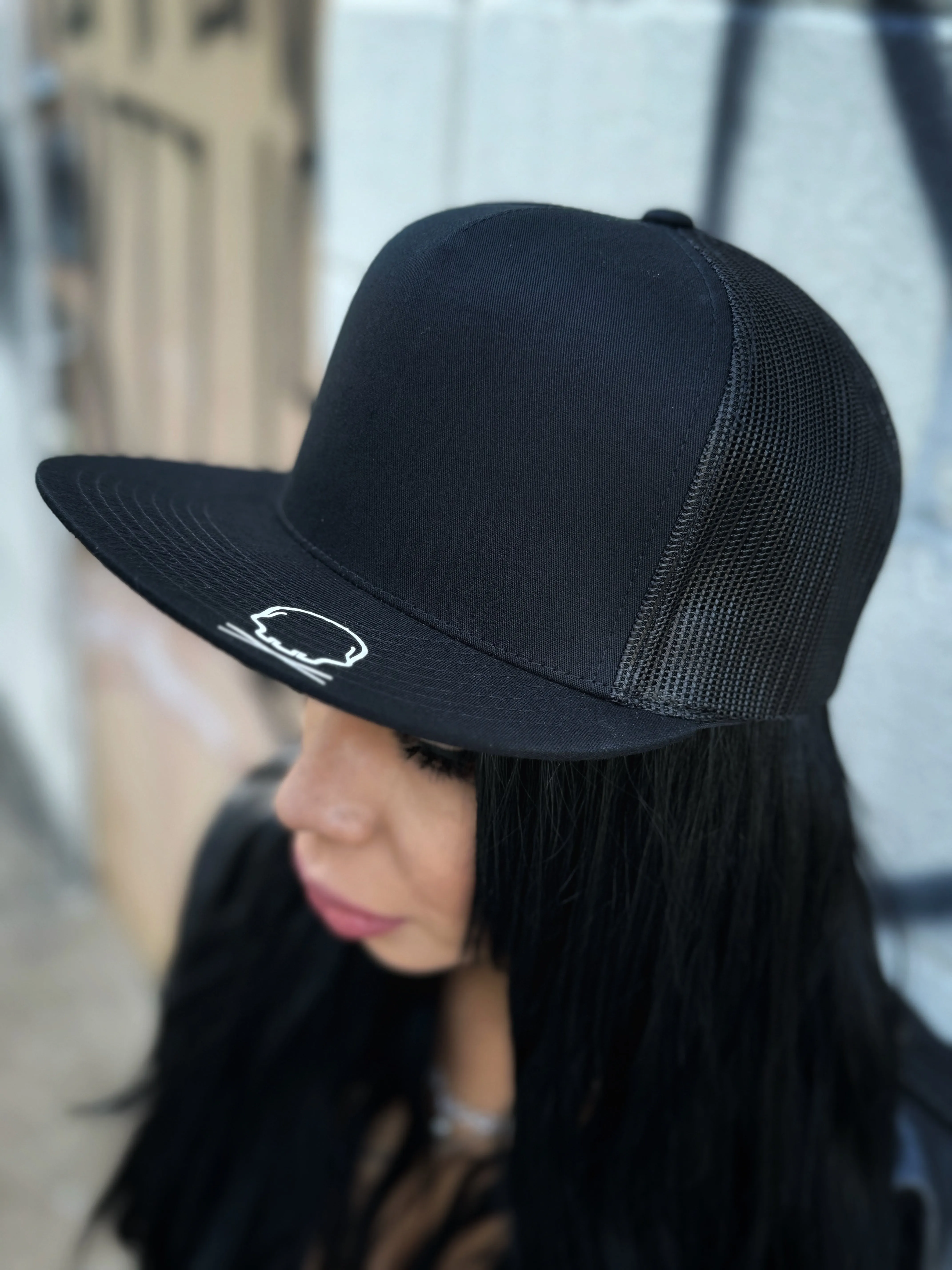WANTED SIDE STYLE  BLACK HAT