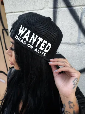 WANTED SIDE STYLE  BLACK HAT