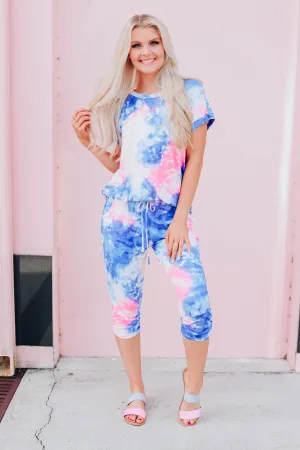 Water Color Jogger Set - Blue
