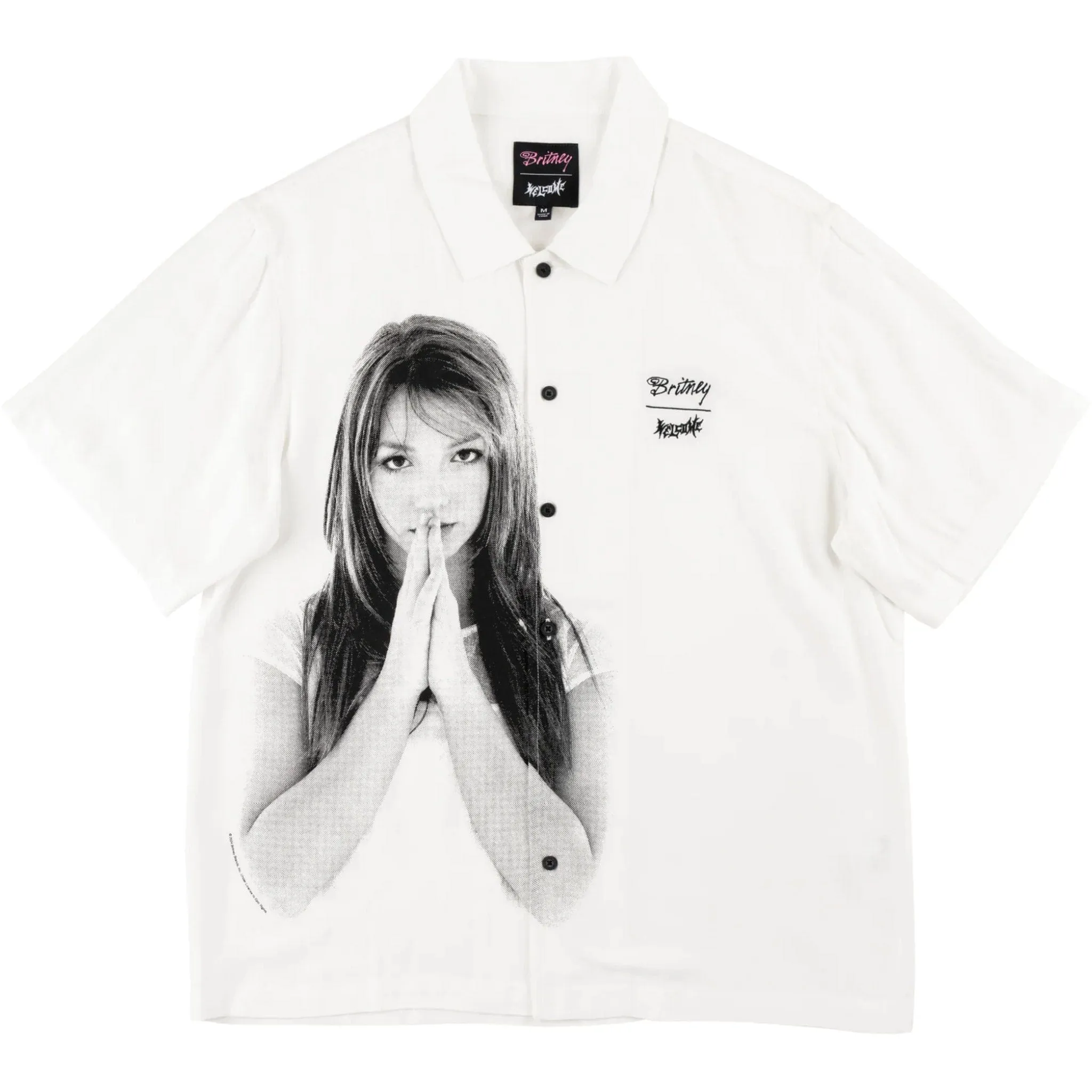 Welcome X Britney Spears Rayon Photo Button Up Shirt