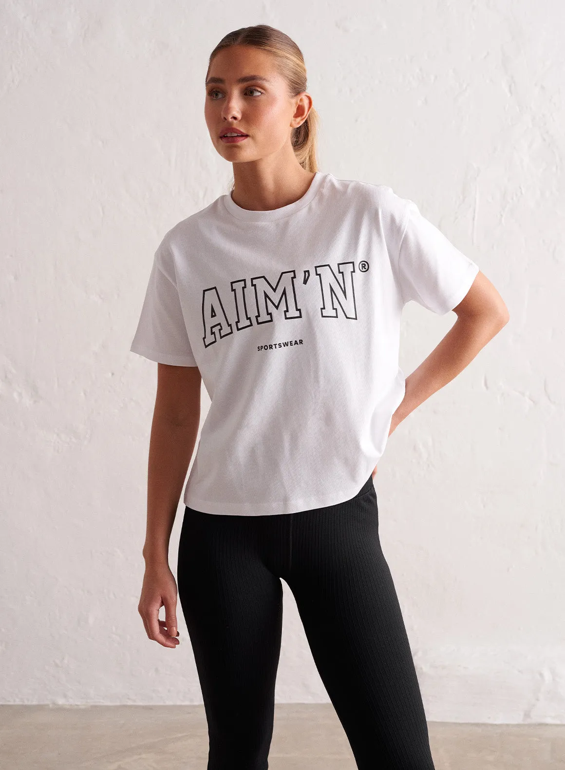 White College Boxy T-shirt