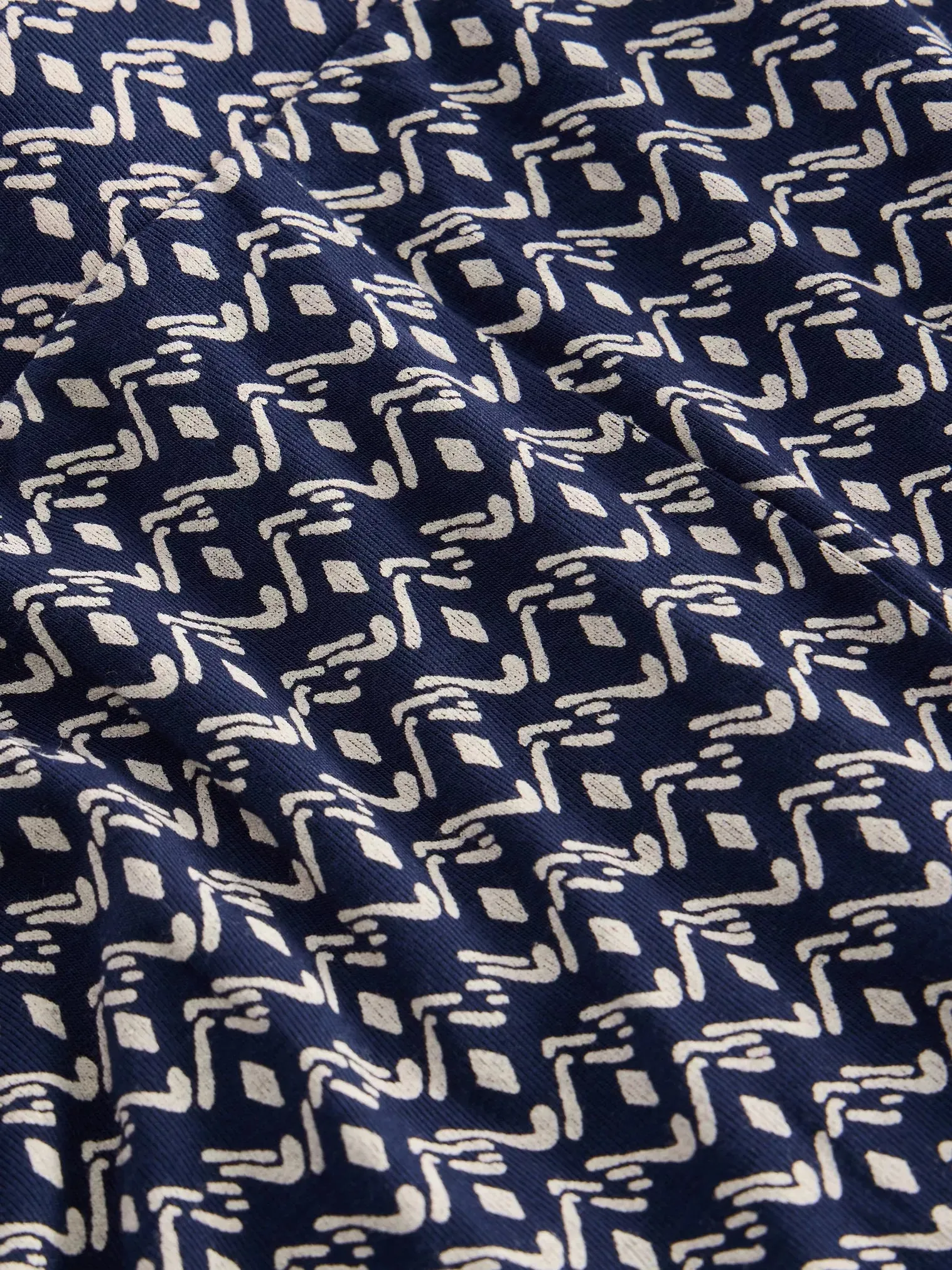 White Stuff Jada Jersey Maxi Skirt Navy Print