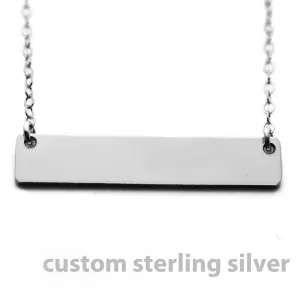 WHOLESALE -I HEART NEW HAMPSHIRE- STERLING LIVE FREE - Nameplate 1 1/4"
