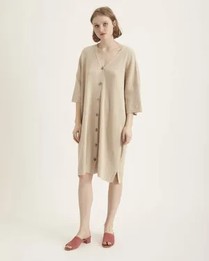 Wicker cardigan dress