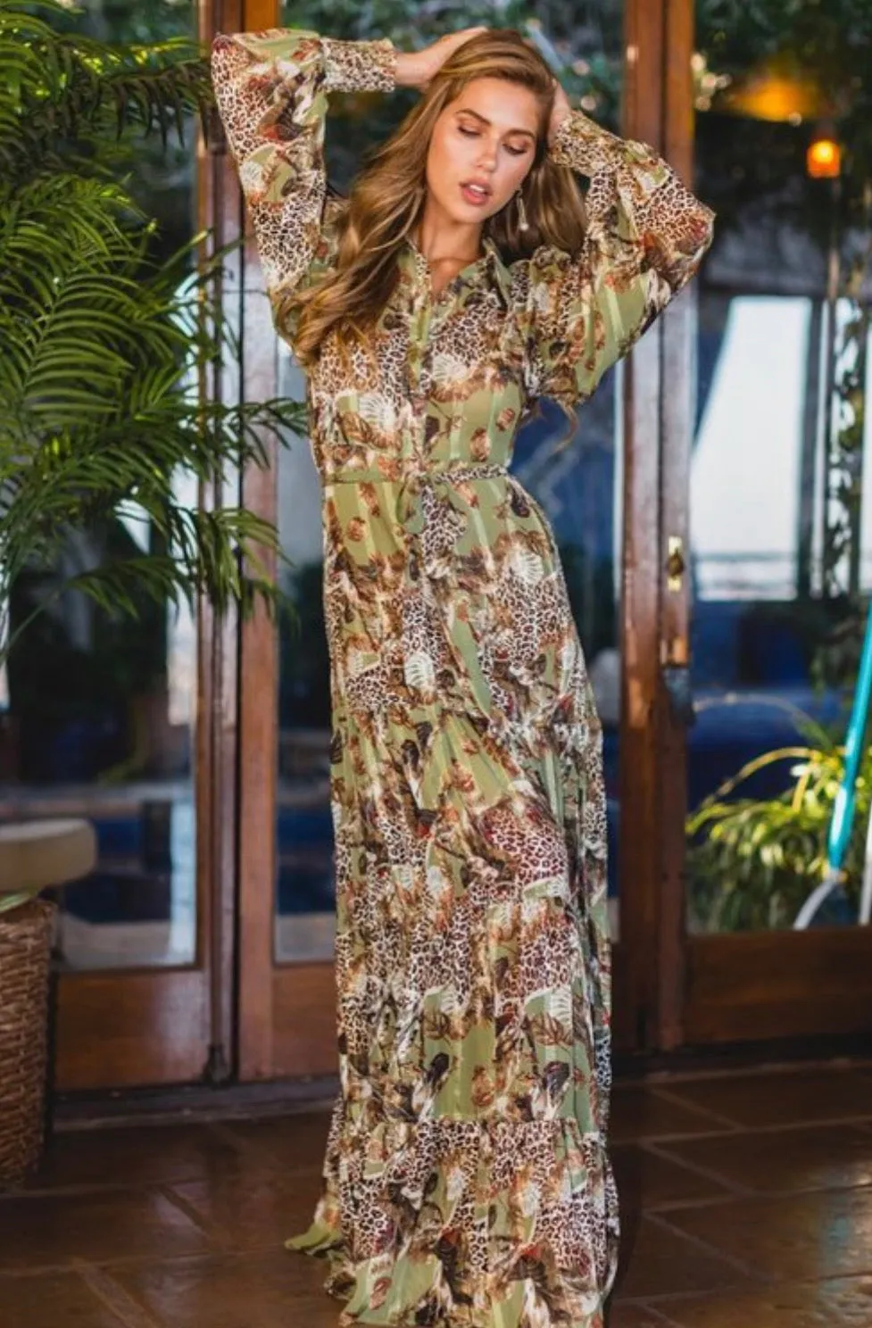Wild garden Dates Maxi Dress