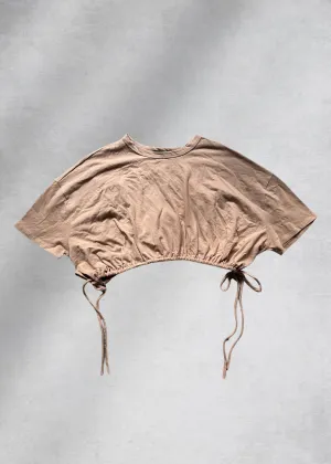 Willow Boxy Crop Top - Beige
