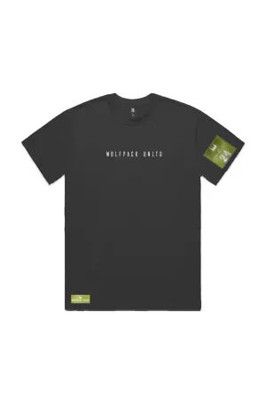 WOLFPACK UNLTD "BOLD STATEMENT" HEAVYWEIGHT OVERSIZED S/S TEXT LOGO | BLACK