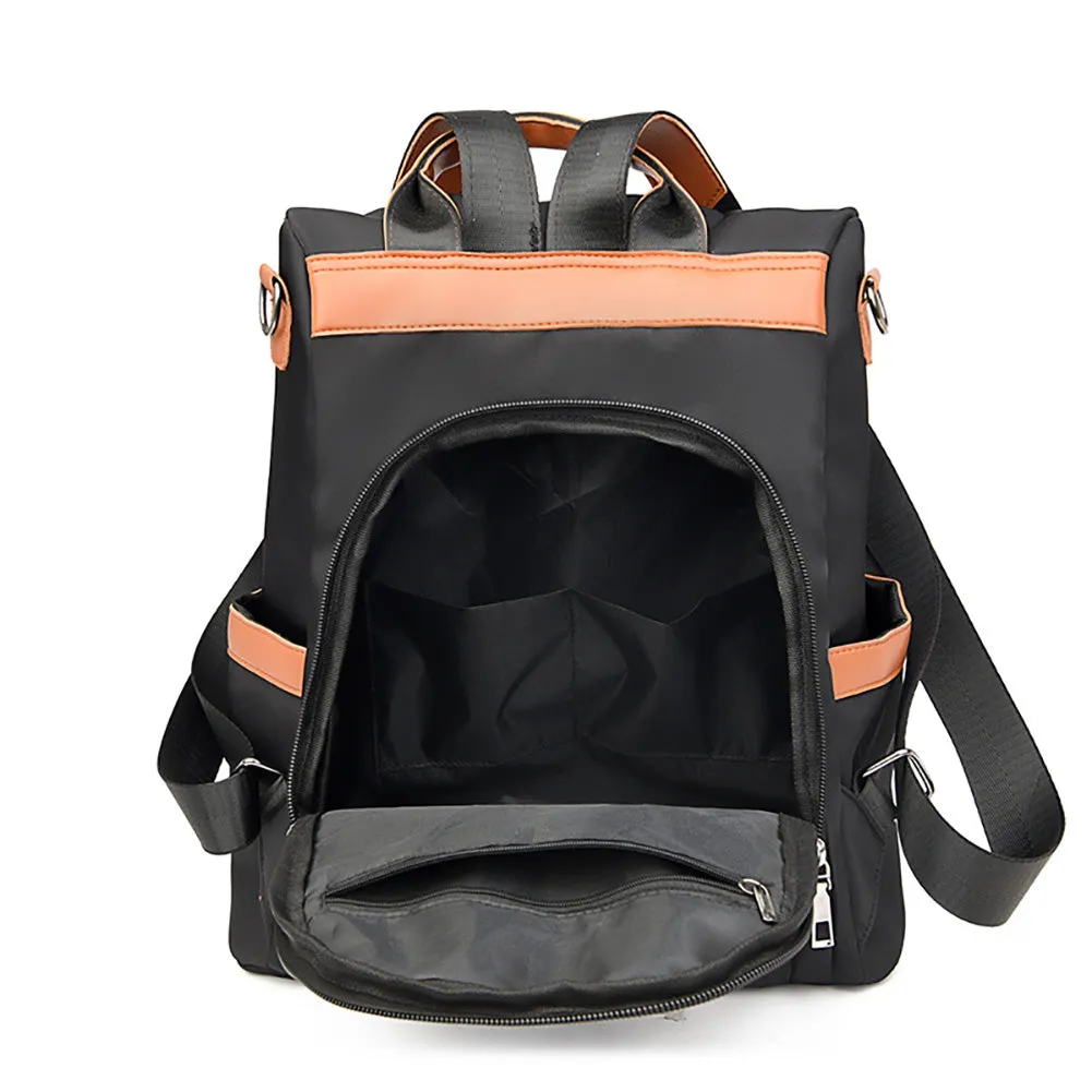 Womens AntiTheft Multipocket Backpack