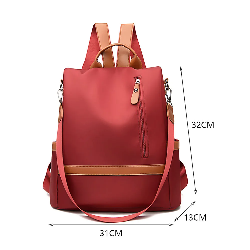 Womens AntiTheft Multipocket Backpack