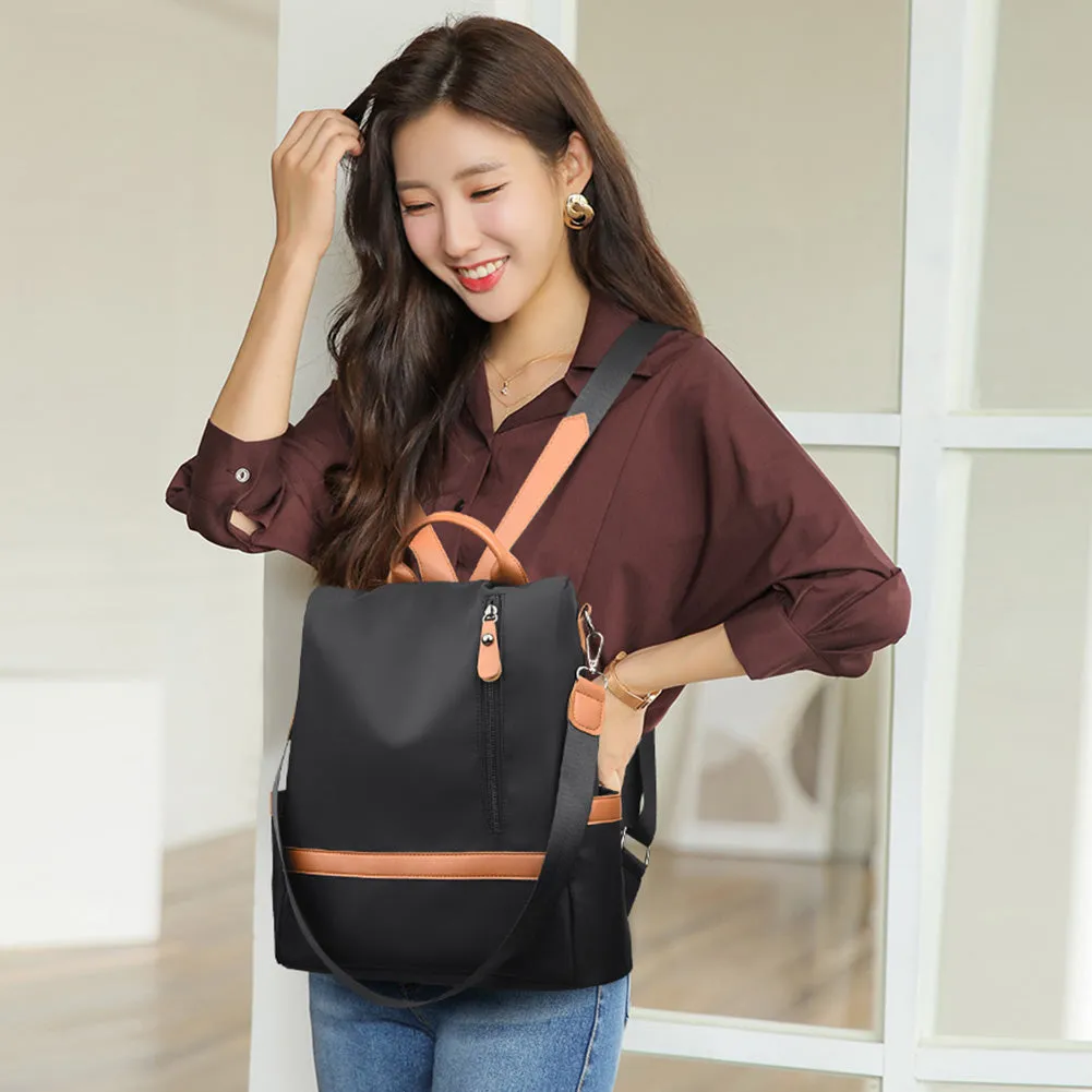 Womens AntiTheft Multipocket Backpack
