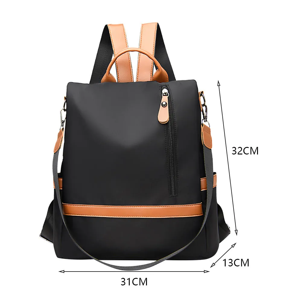 Womens AntiTheft Multipocket Backpack