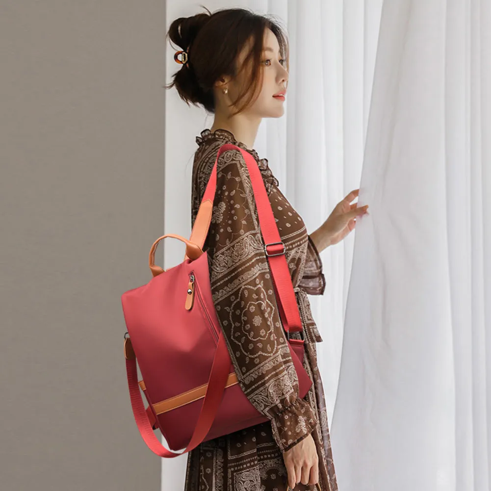 Womens AntiTheft Multipocket Backpack