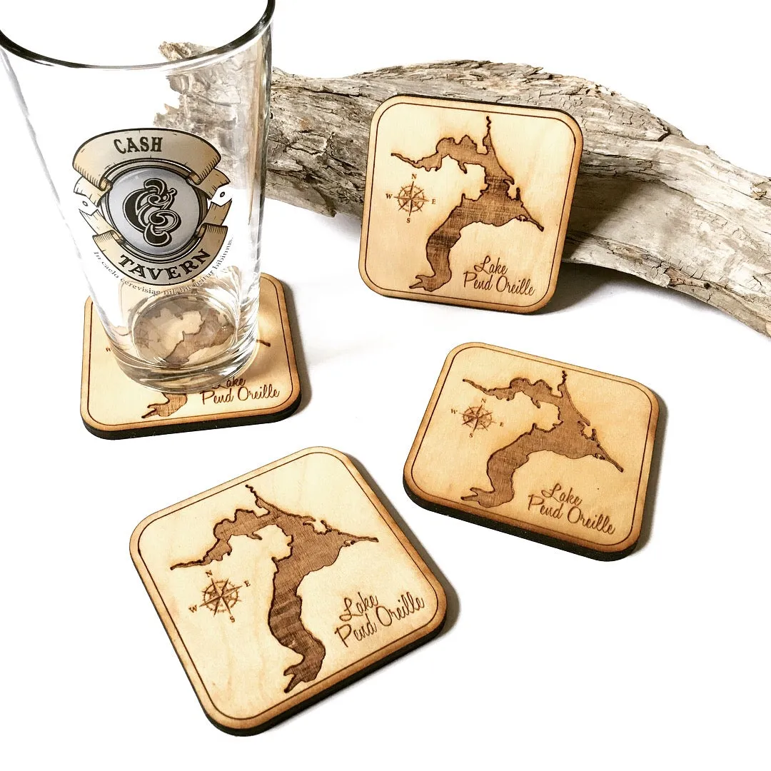 Wood Coasters - Lake Roaming Rock, Ohio