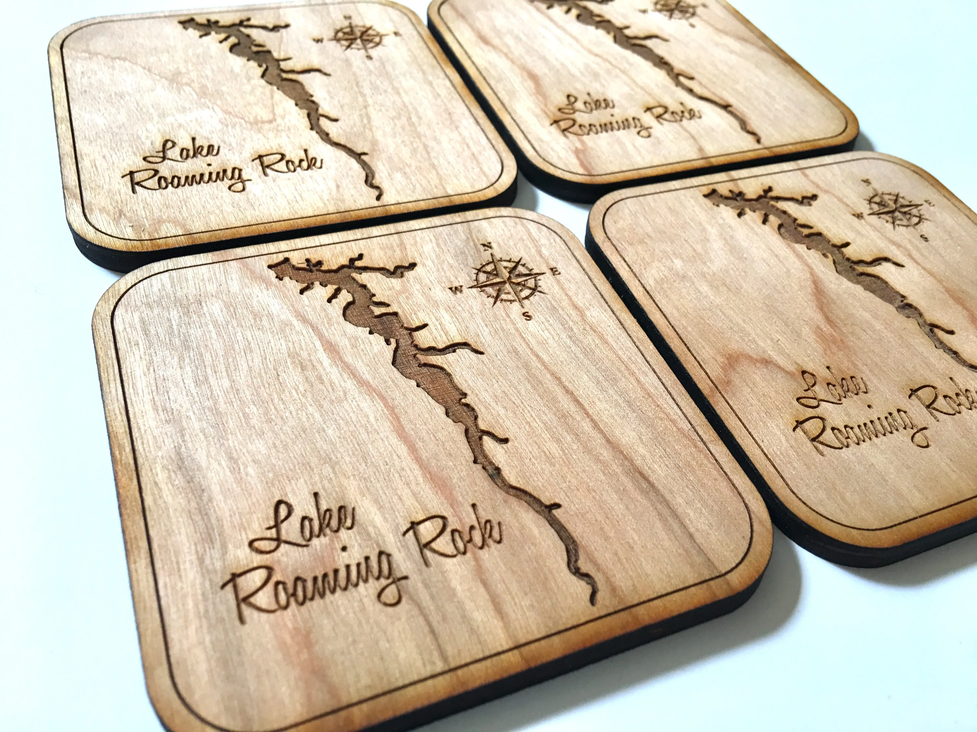 Wood Coasters - Lake Roaming Rock, Ohio