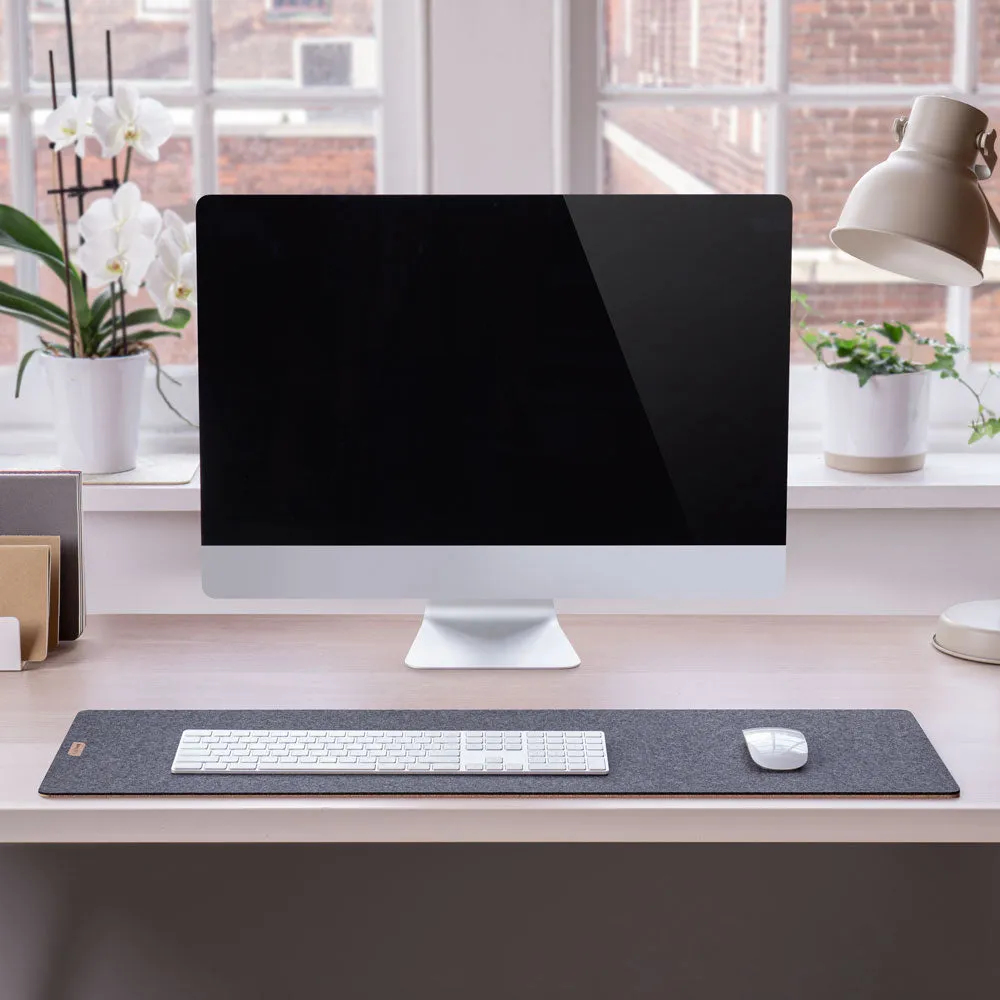 Wool Desk Pad - 11" x 34"