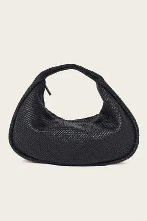 Woven Bon Bon Bag in Black