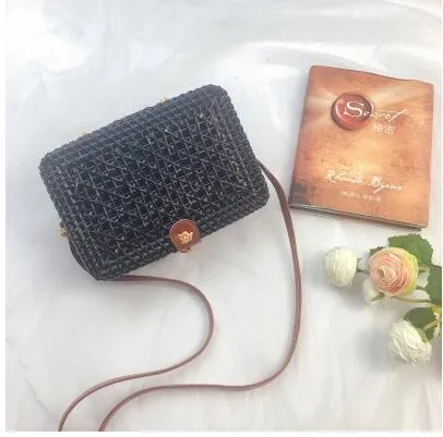 Woven box HandBags