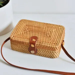 Woven box HandBags