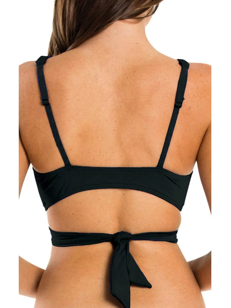 Wrap Bikini Top Black