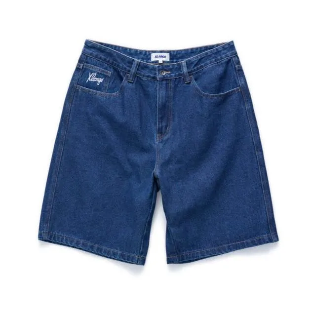 XLARGE DICE BULL DENIM SHORT RAW INDIGO