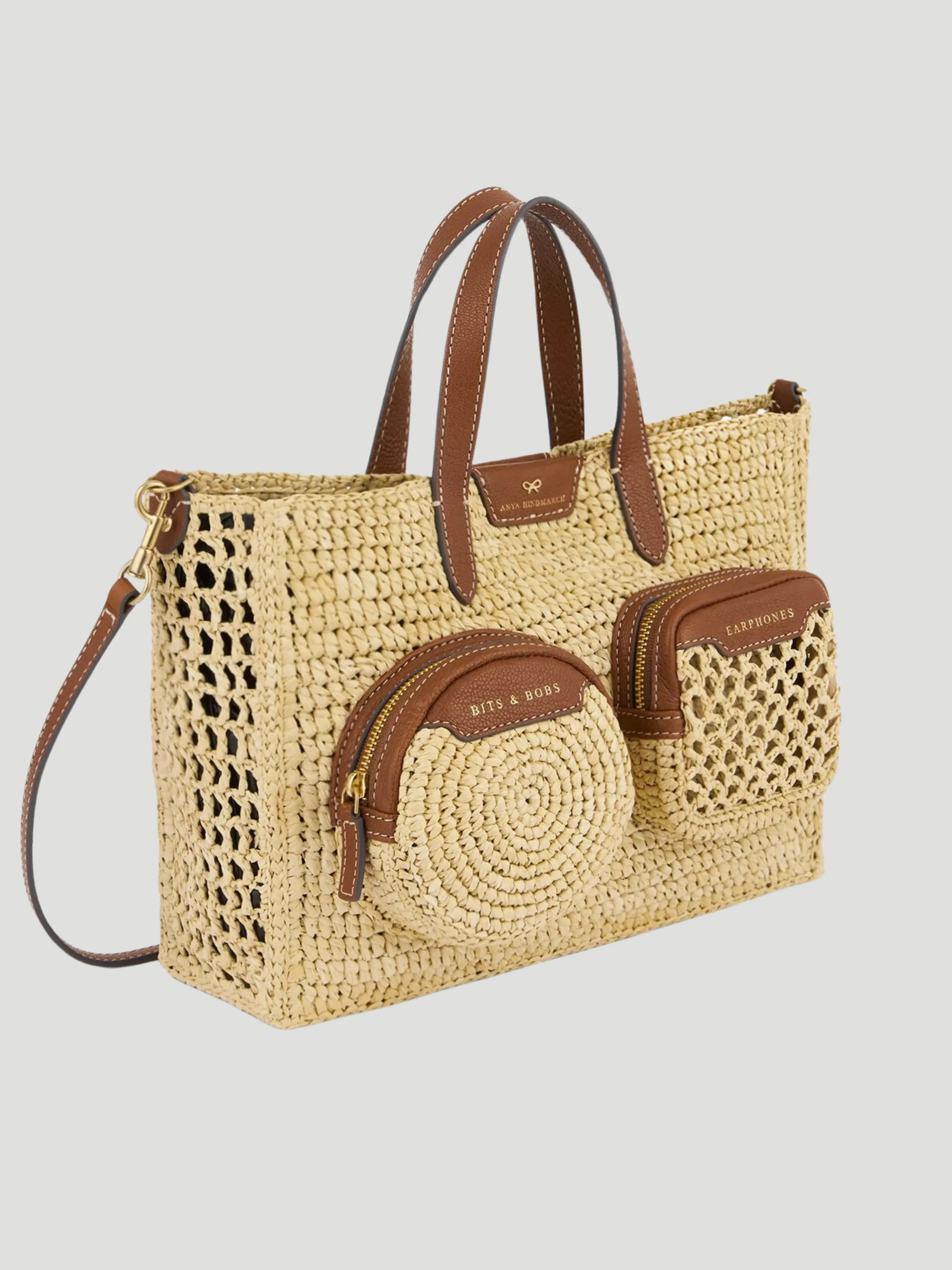 X/S Raffia Holiday Crossbody Tote