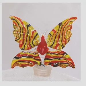 Yellow Butterfly Hand Crafted Bottle Stopper