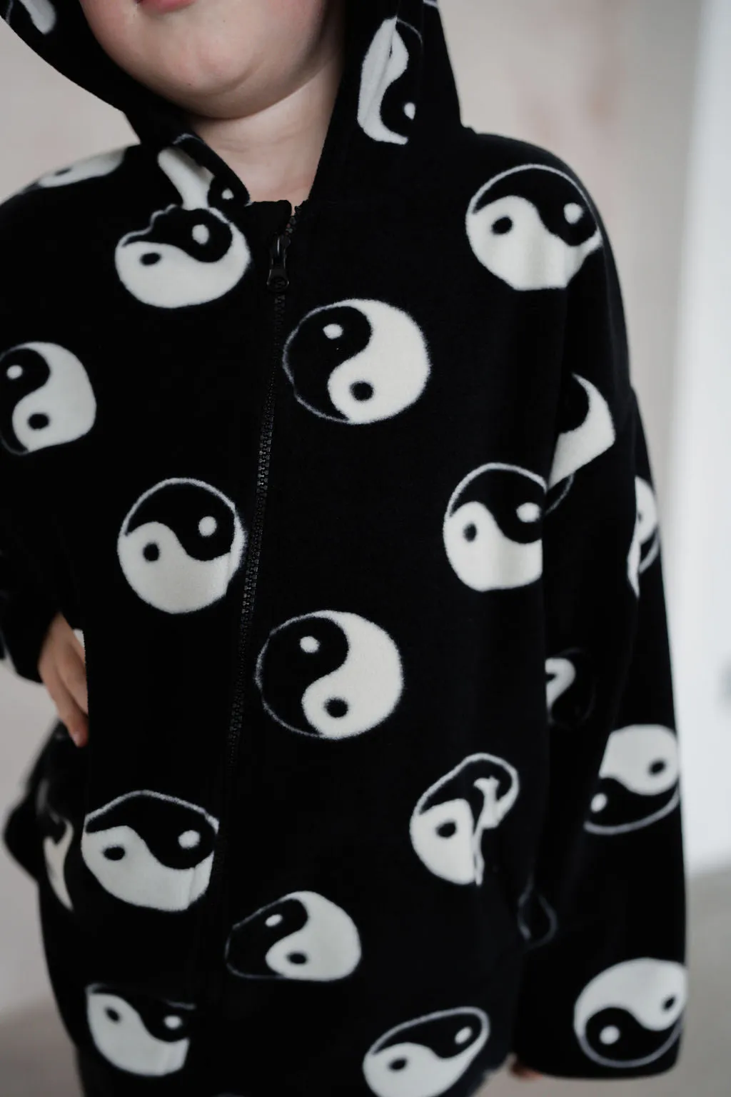 YIN YANG POLAR FLEECE KIDS HOODY