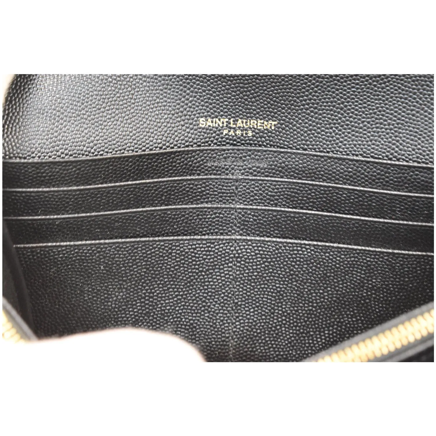 YVES SAINT LAURENT Large Grain De Poudre Wallet Black