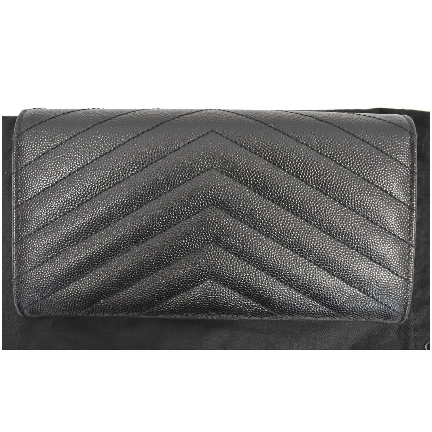 YVES SAINT LAURENT Large Grain De Poudre Wallet Black