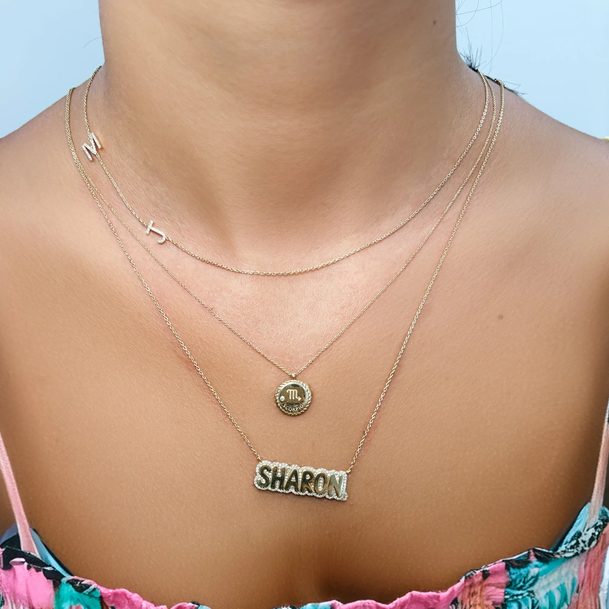 Zodiac Diamond Medallion Pendant